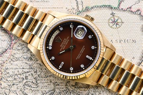 brown rolex|rolex day date brown dial.